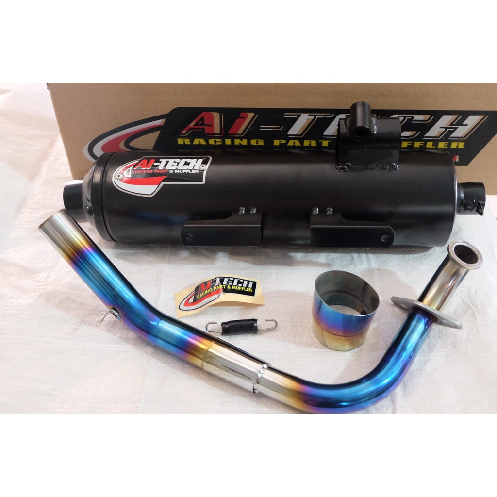 Knalpot Standar Bobokan Aitech Biru - Mio M3 / Vario ESP