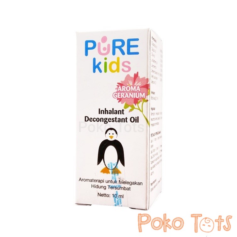 Pure Baby Kids Inhalant Decongestant Oil 10ml Pelega Hidung Tersumbat Anak Bayi-Geranium