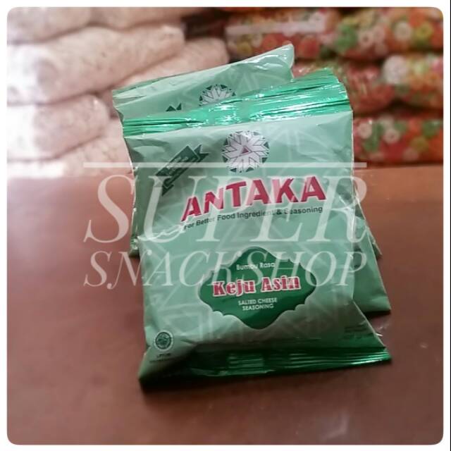 

BUMBU TABUR INSTANT / BUMBU MASAK / BUMBU TABUR ANEKA RASA ANTAKA KEJU ASIN 100 GR (ISI 10)
