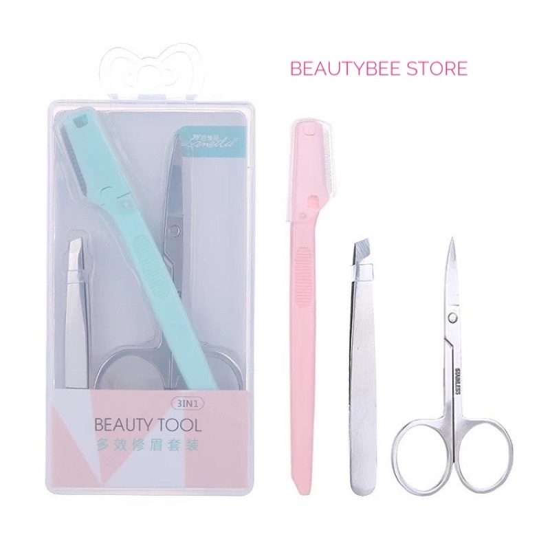 BEAUTY SET ISI 3 (GUNTING, PINSET, PENCUKUR ALIS) A0876