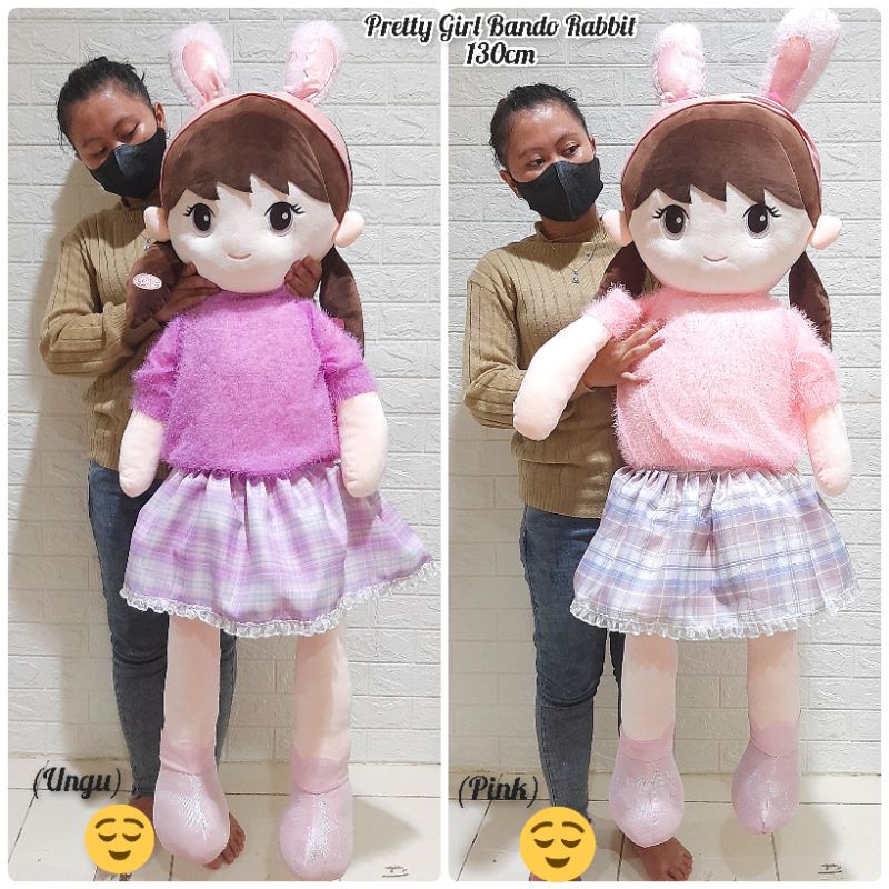 Boneka Doll Pretty Girl Bando Rabbit 100cm/130cm