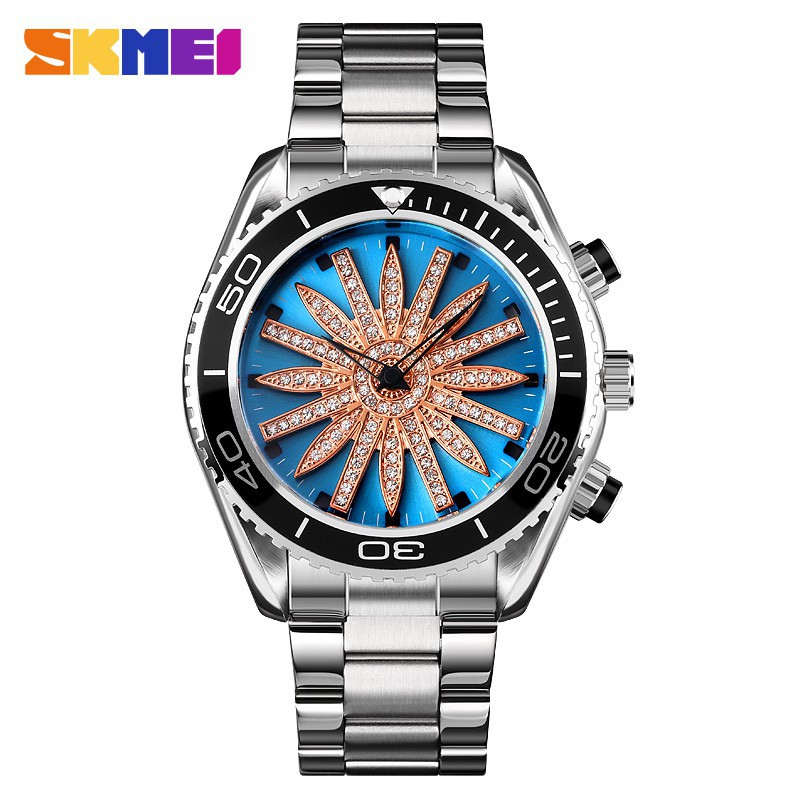 Skmei 1677 Jam Tangan Quartz Analog Wanita Stainless Steel Original