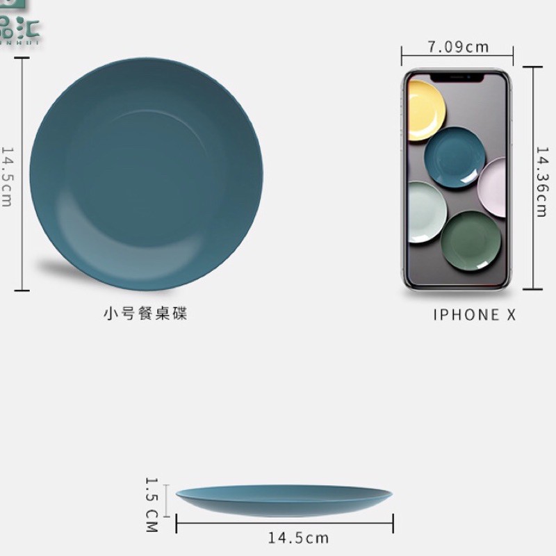 [LULU] PIRING MAKAN BPA FOOD GRADE BAHAN PLASTIK PP / FOOD PLATE-6