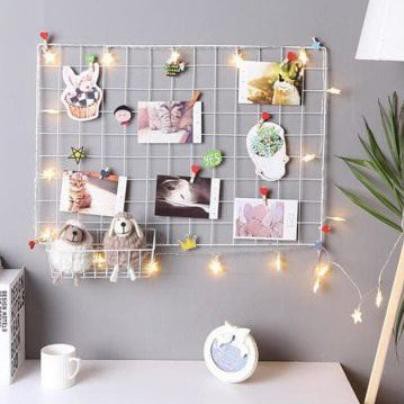 Kawat Ram 120x60 Cm 3mm Rak Display Aksesoris HP - Rak Gantung Putih