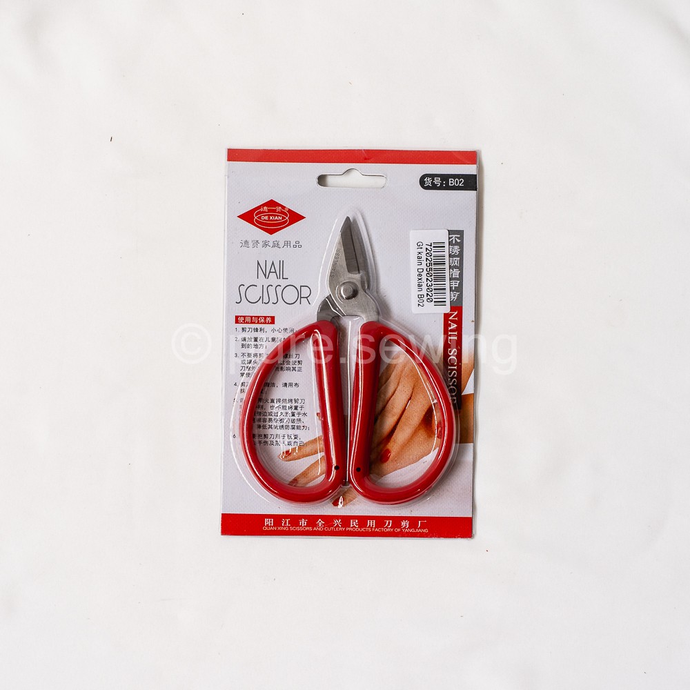 Gunting Mini / Nail Scissor De Xian tipe B02