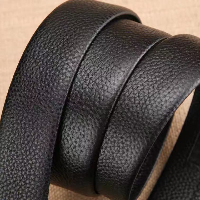 SABUK KULIT PRIA AKSESORIS FASHION PRIA SABUK MEN BELT GESPER PRIA IKAT PINGGANG SILVER