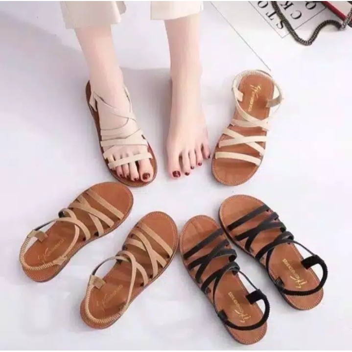  SANDAL  WANITA  SILANG TALI  CASUAL ABC 01 Shopee  Indonesia