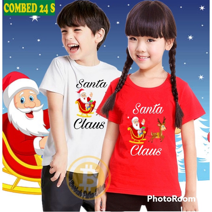 Kaos Anak Hari Natal/Kaos anak Baju anak/Kaos Anak Laki laki Kaos Anak Perempuan/Kaos Anak Cewek/Kao