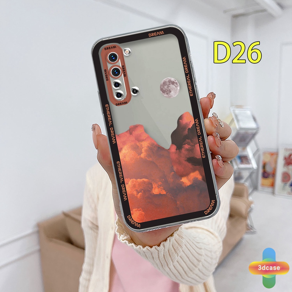 Case HP Realme C15 C21 C11 2021 C21Y C31 C35 C25 C20 C3 C12 C2 C25S 5S 5 5S 5i C17 7i C1 C25Y C2 C3i 6i C20A realme Narzo 20 10 10A 20A 30A A7 A5S A15 A16 Y12 Y20 Y15S A03 Ins Colorful Clouds Transparent Case