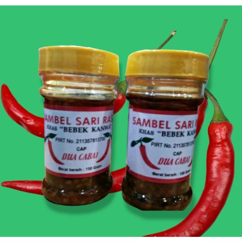 

Sambal Bebek Kanwa cap ( Dua cabai )