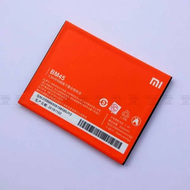 Batre xiaomi redmi note 2 original (BM45)