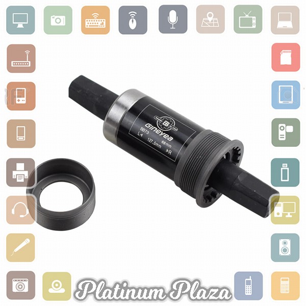 VP Axis Square Mountain Bicycle Bottom Bracket 68mm x 122.5mm - ZK-F-01 - Black`41VSLF-