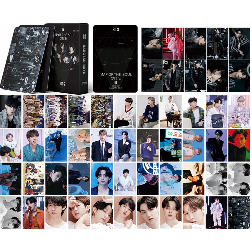 54pcs Kartu Pos Desain BTS Album BE BUTTER Lomo