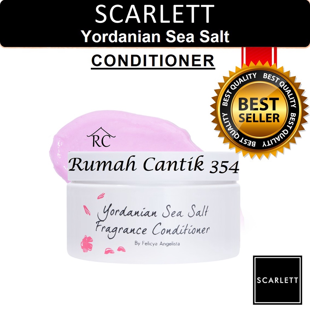 Scarlett Whitening Yordanian Sea Salt Conditioner Rumah Cantik 354 Perawatan Rambut