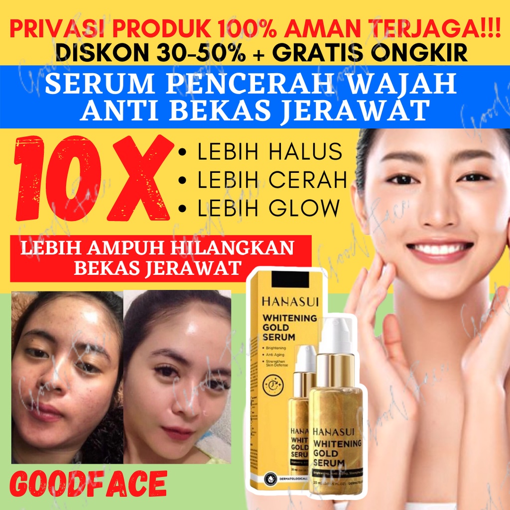 HANASUI SERUM GOLD WHITENING JAYA MANDIRI SERUM WAJAH PEMUTIH WAJAH GLOWING