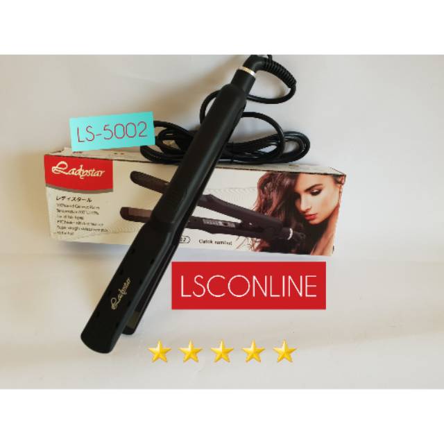 Ladystar Ls 5002 Alat Catok Rambut Keramik 2in1 Lurus Rebonding Curly Keriting Blow Original Murah