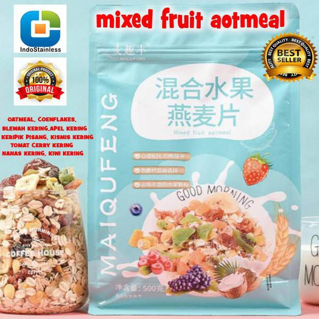 

MAIQUFENG OATMEAL/ MAIQUFENG SEREAL/ SARAPAN SEHAT/ MAKANAN DIET - MIXED FRUIT OAT