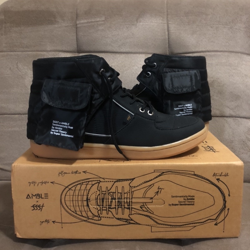 sepatu amble x ssst black size 41