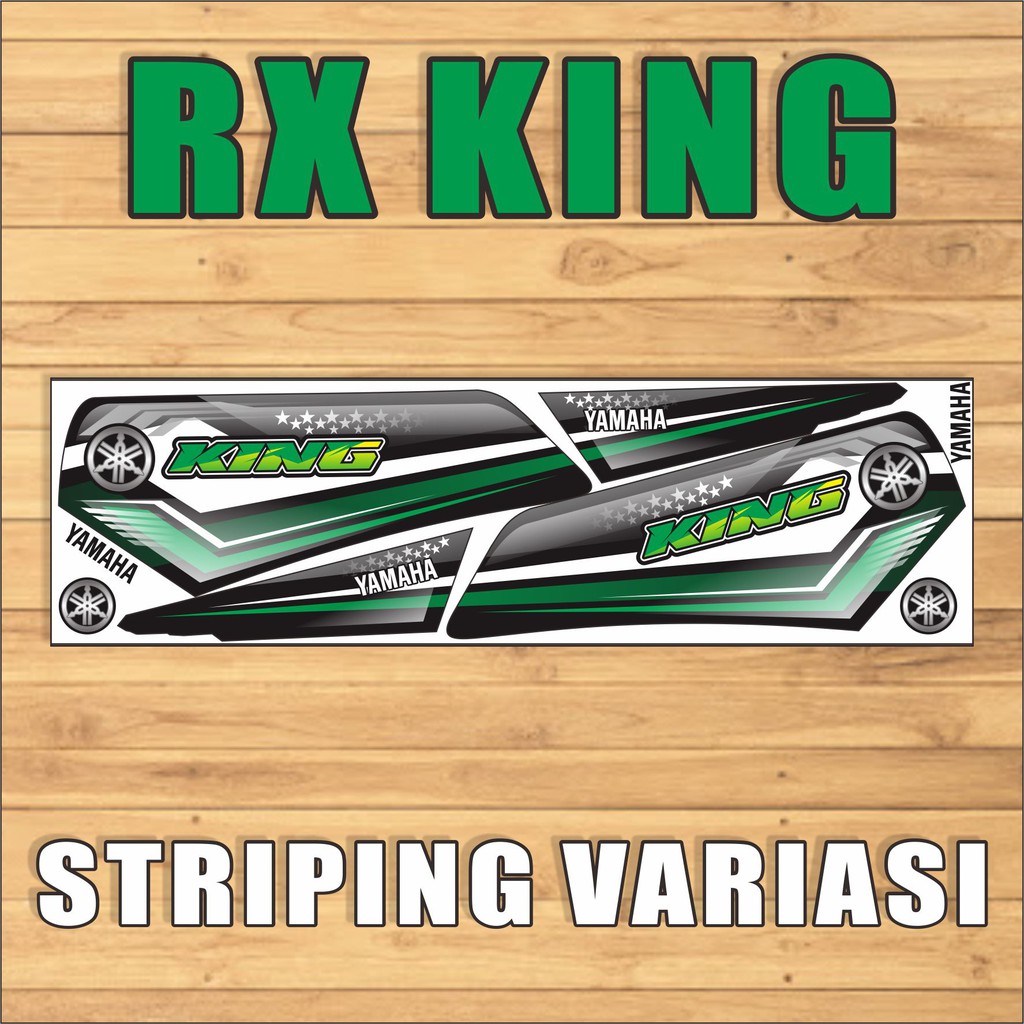 COD STRIPING VARIASI RX KING 003 - HIJAU  - MOTOR RX KING - SAHILA STICKER VARIASI