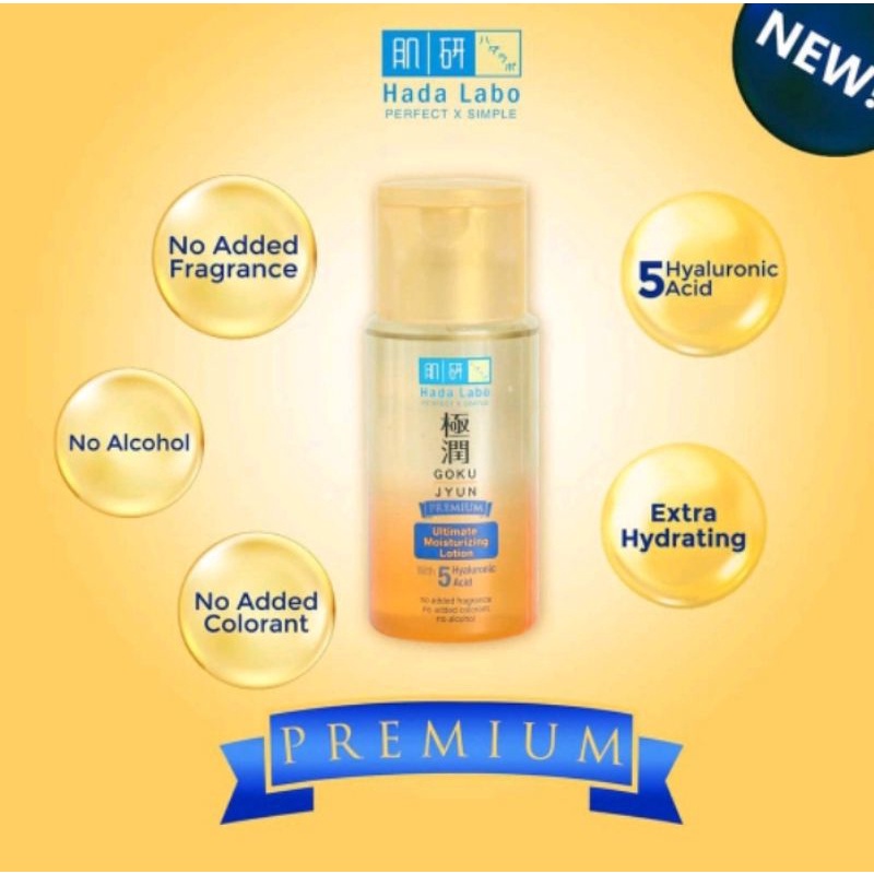 Hada Labo Gokujyun Series Ultimate Moisturizer - Premium Lotion - Face Wash - Mist - Milk Light