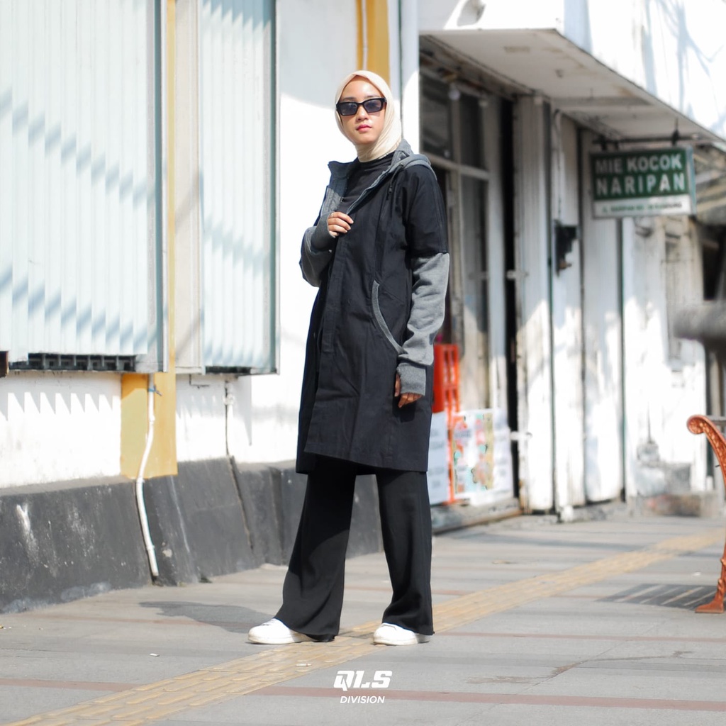 Jaket Hijaber Jaket Hijab Panjang Jaket Muslimah Jaket Cewe Jaket Perempuan