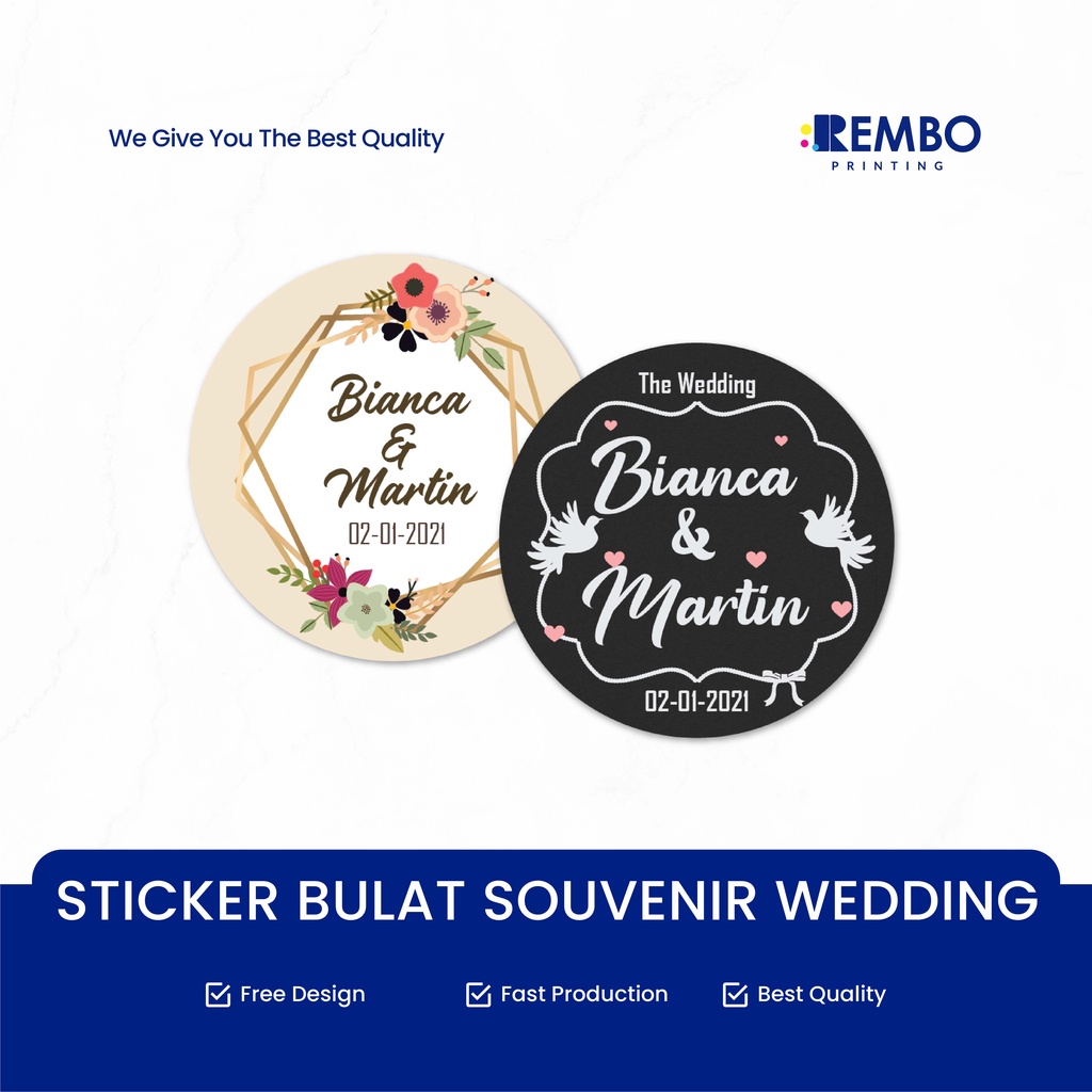 Sticker Wedding / Stiker Nikah / Souvenir Nikah / Segel Souvenir Nikah