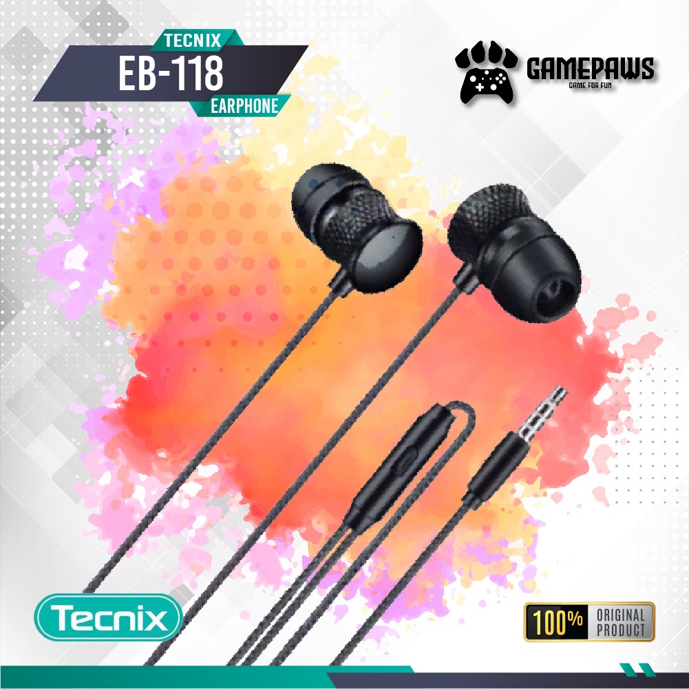 Earphone Tecnix EB-118 Headset Termurah