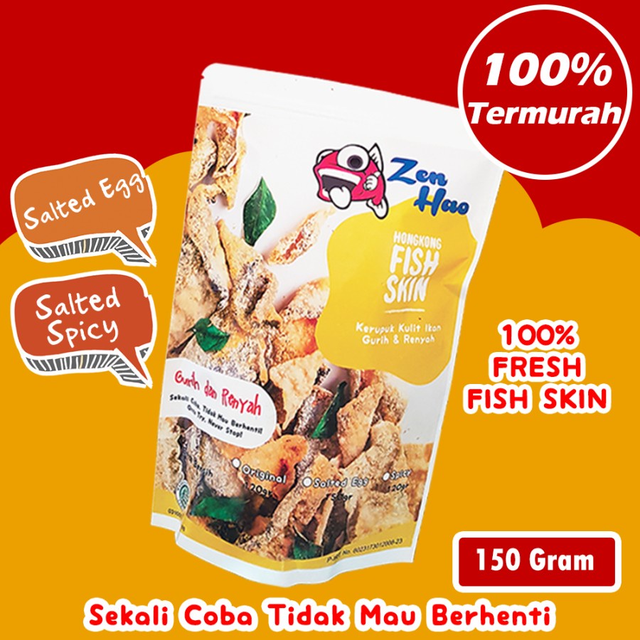 ZENHAO FISH SKIN SALTED EGG - Salted Spicy
