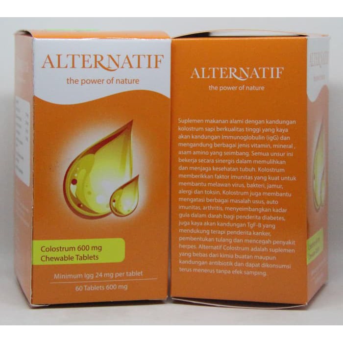 Jual  ALTERNATIF   COLOSTRUM TABLET   OBAT DAYA TAHAN TUBUH