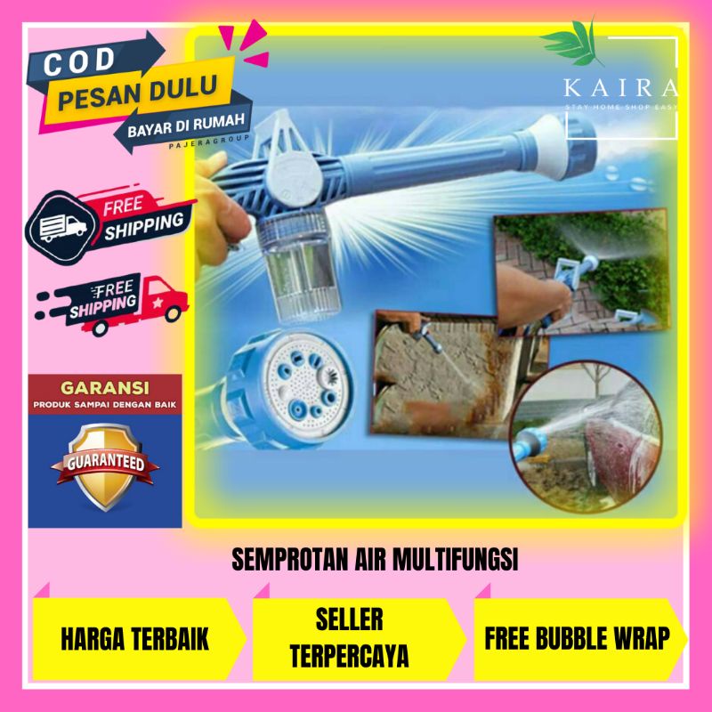 EZ JET WATER CANON CANNON 8 IN 1 Turbo Water Spray Gun Semprotan Air Alat Cuci Motor Mobil Penyempro