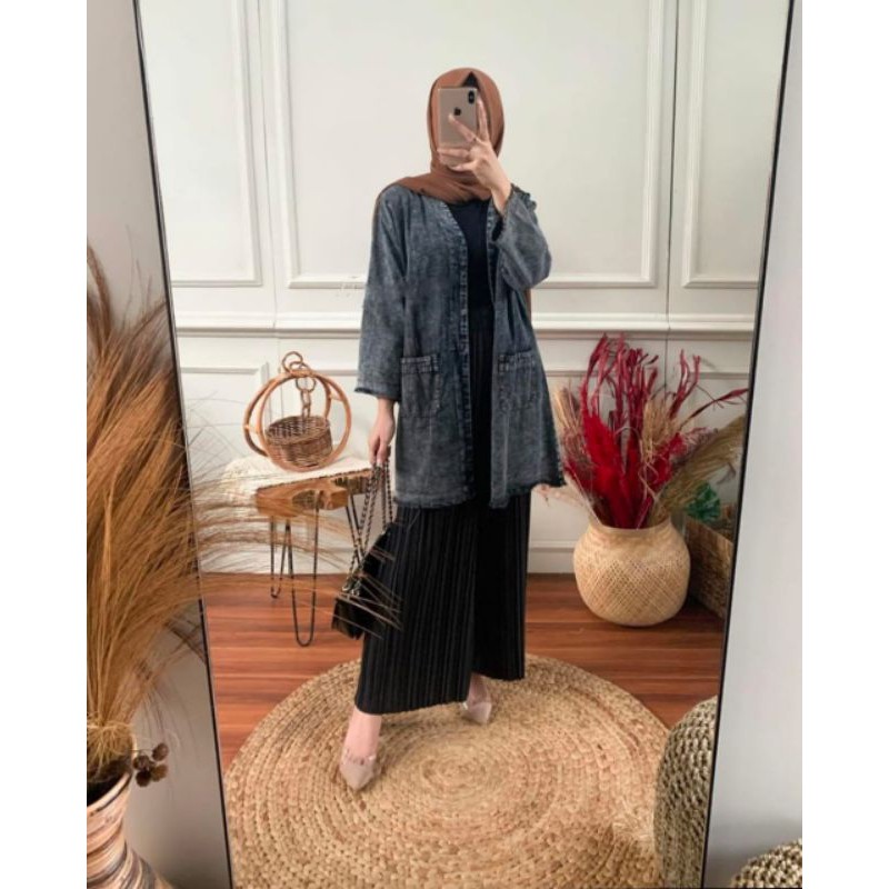 Setelan Outer Wanita / Jeans Outer Wanita - HAVA OUTER JEANS