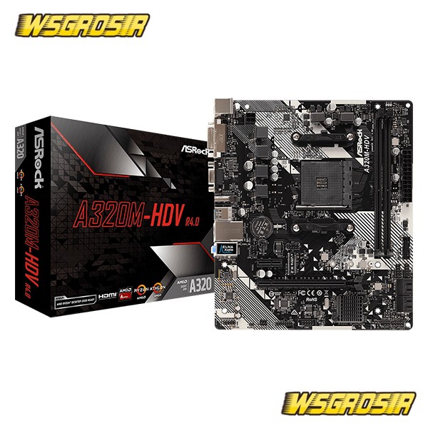 Motherboard AMD Asrock A320M-HDV R4.0 SOCKET AM4 - AMD A320M HDV