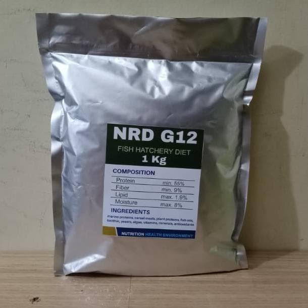 PELET NRD G12 1KG PAKAN IKAN NRD G12 1200 MIKRON PELET IKAN