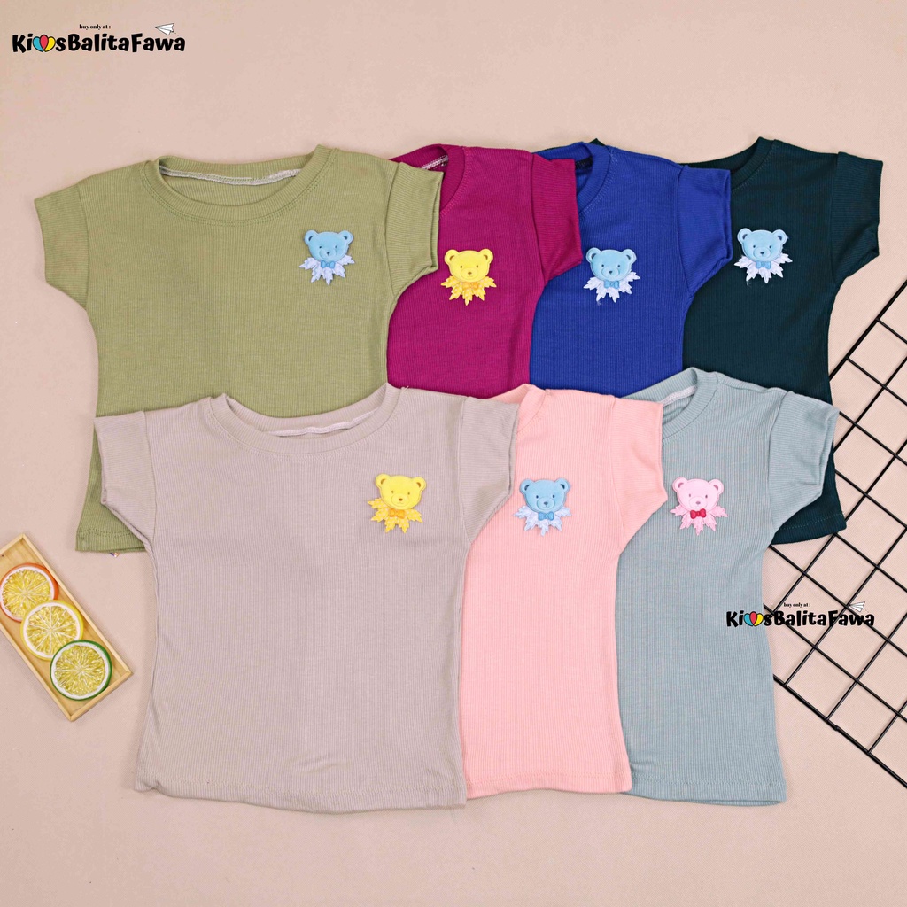 Blouse Aliandra uk 1-2 Tahun / Kaos Anak Perempuan Baju Kensi Tanktop Cewek Blus Kids Shirt Polos