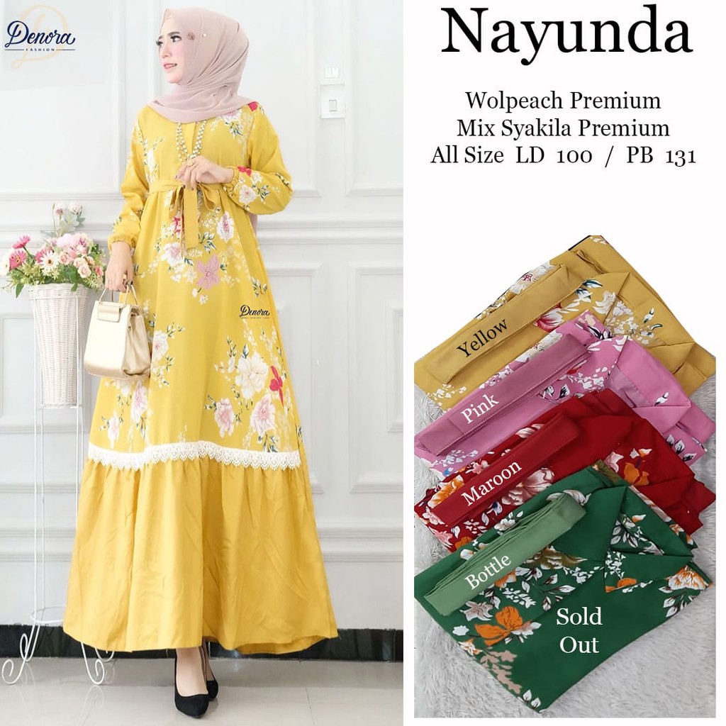 Nayunda Maxy Dress Wollpeach mix Shakila