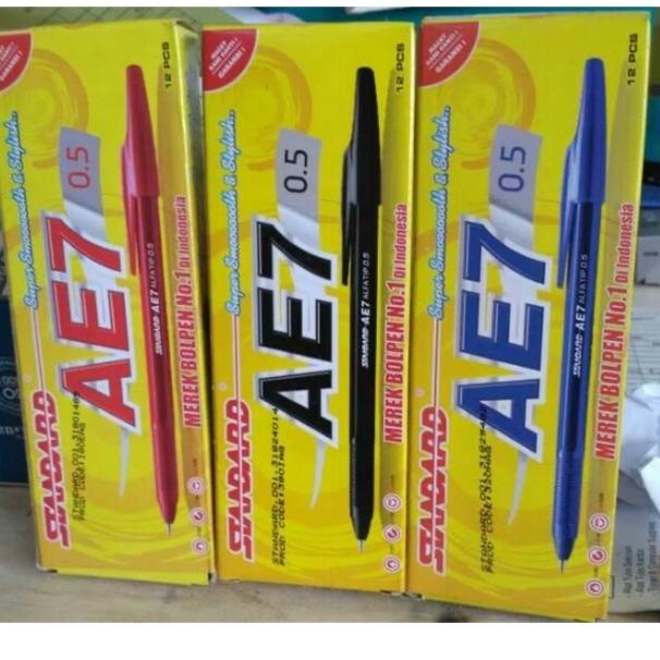 

<XaQ ✮> Pulpen Standard Ae7 hitam / merah / biru Sedang populer