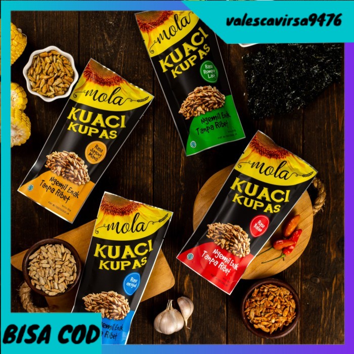 

⭐BISA COD⭐ Paket 4 pcs Mola Kuaci Kupas Panggang Murah Bebas Pilih Rasa