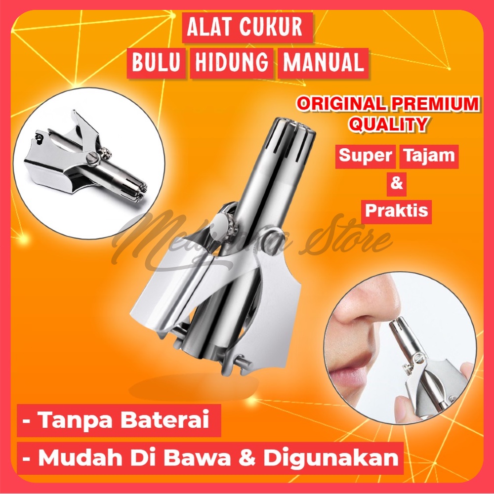 Alat Cukur Bulu Hidung Manual Nose Trimmer Bahan Stainless Steel