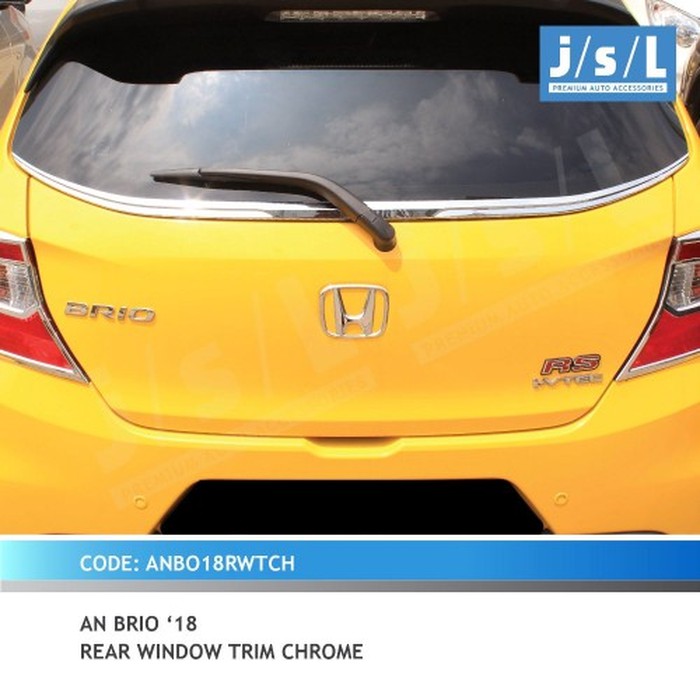 List Kaca Belakang All New Brio Chrome