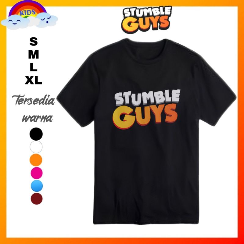 Stumble guys guy baju kaos shirt distro Anak stumble guys guy kaos stumble guys guy/Baju stumble guy
