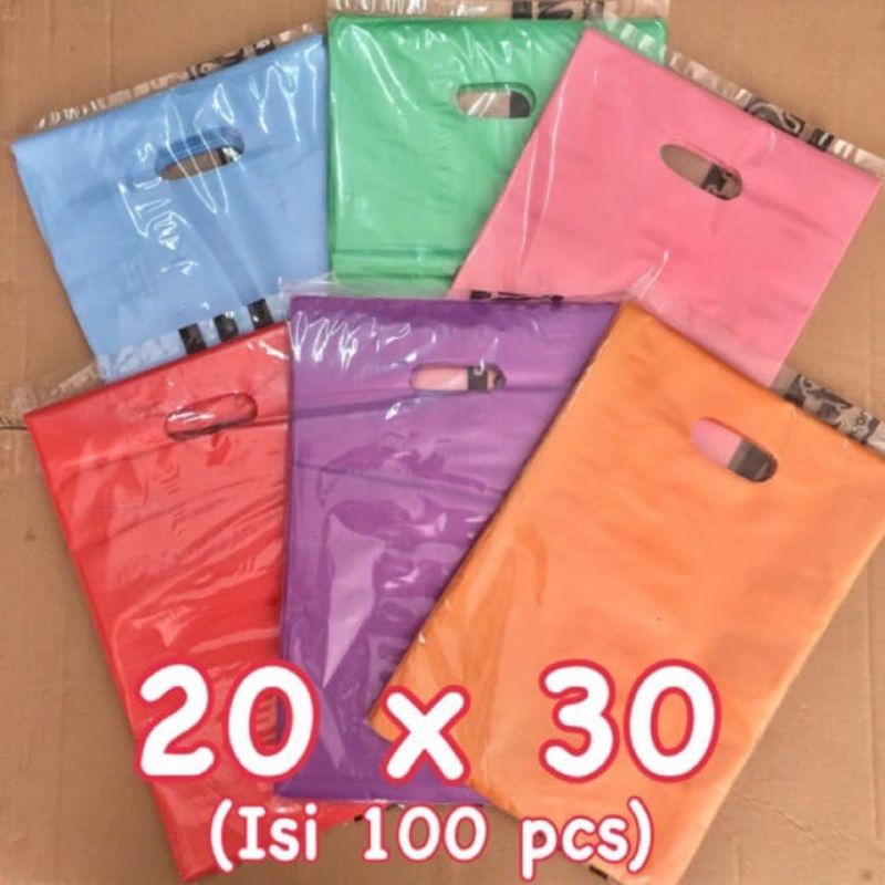 Kantong Plastik Pond Oval Polos 20x30 Hd Plong Shopping Bag Plastik Packing Online Shop Isi 100 Lembar