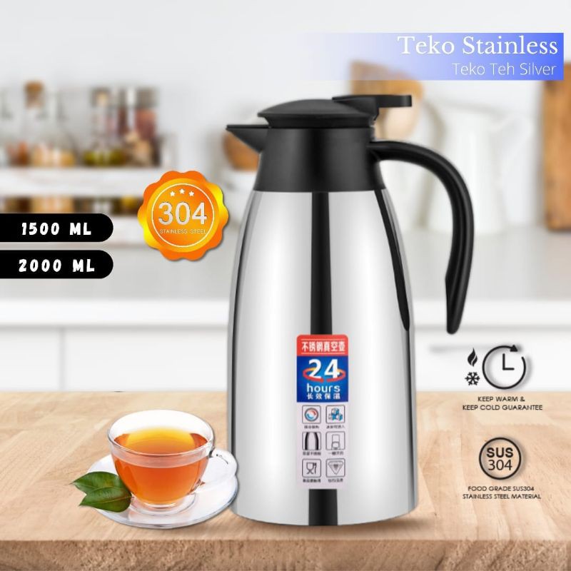 Termos Teko Air Teh dan Kopi 1.5 Liter/1500 ml Elegan Termurah