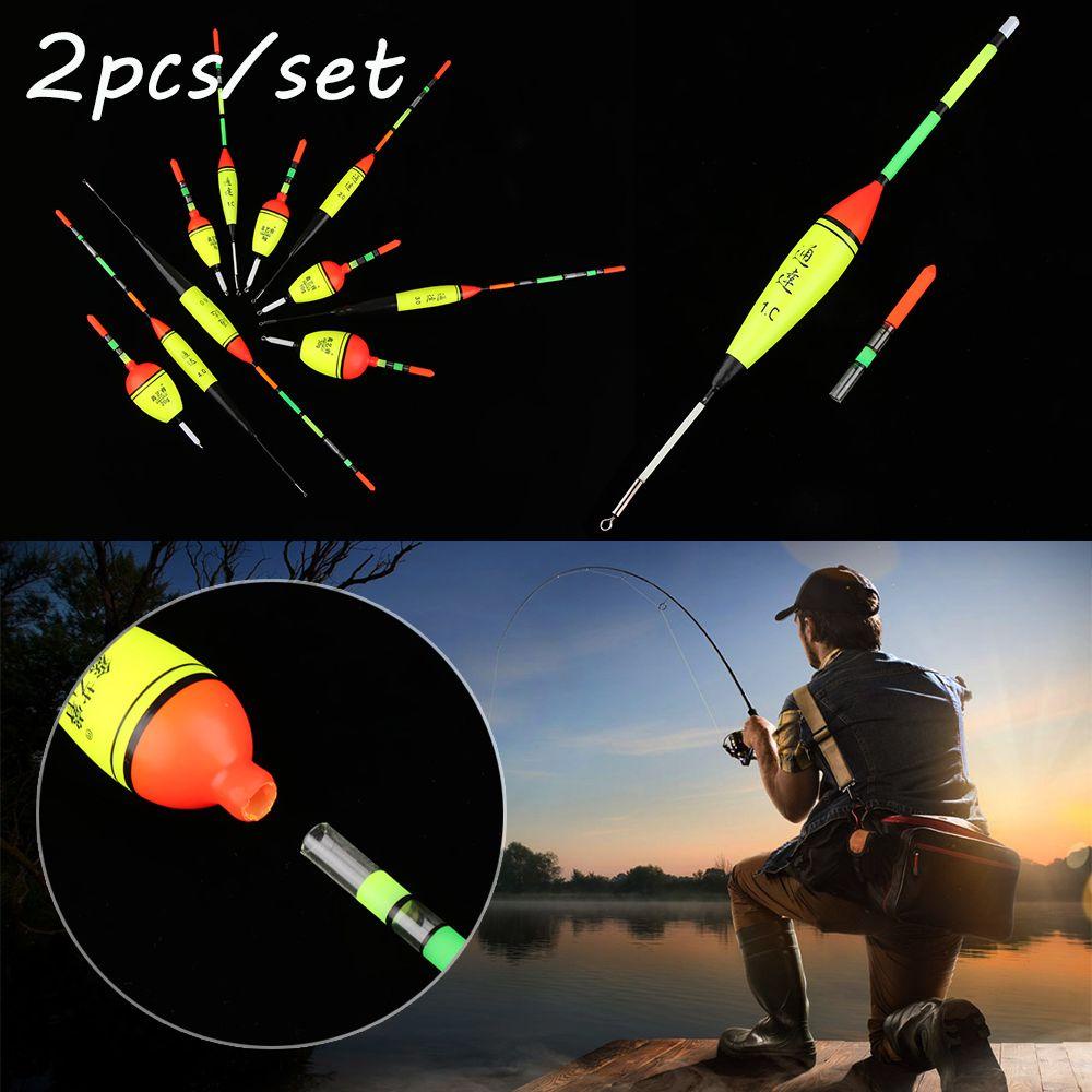 Top 2pcs/ Pelampung Malam Mancing Lot 1.0# 2.0# 3.0# 4.0# 6.0# Stik Lampu Bercahaya Bobber