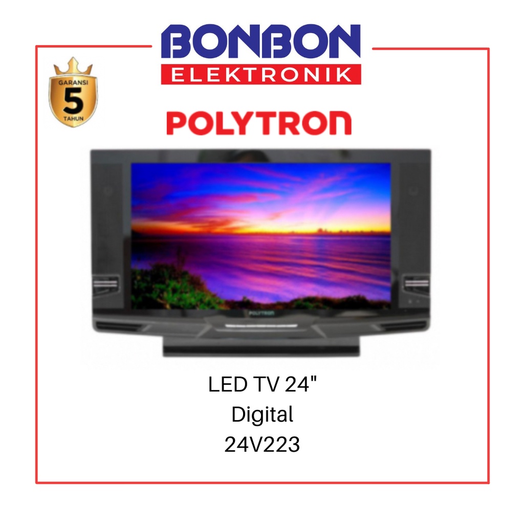 Polytron LED Digital TV 24 Inch PLD 24V223 DVB-T2