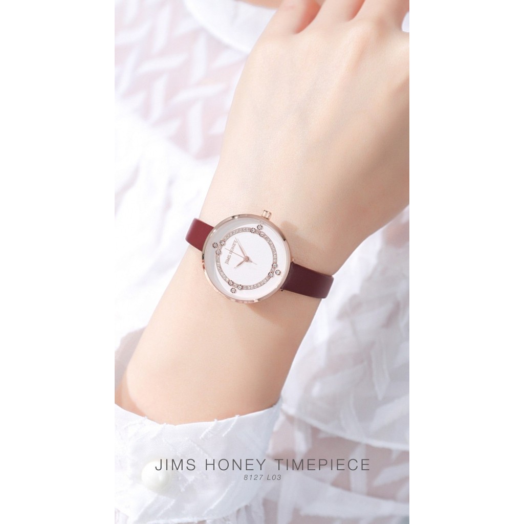 (BISA COD) JAM TANGAN WANITA JIMSHONEY CEWEK TERBARU ANALOG IMPORT 8127 PROMO FREE BOX