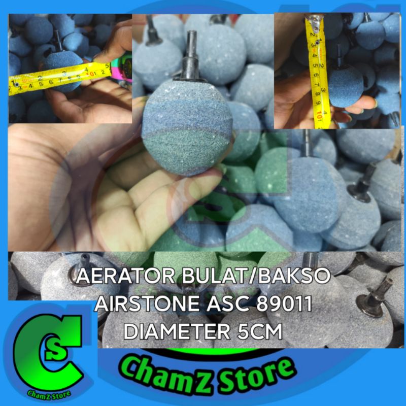 Batu aerator bulat 5cm / airstone asc89011 / batu aerator bulat / airstone bulat / batu aerator / airstone