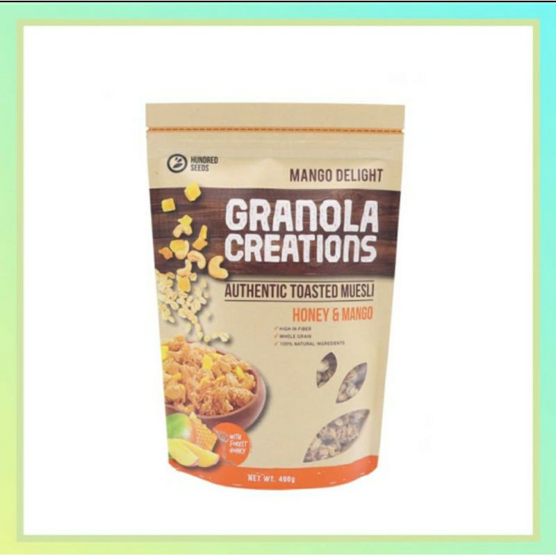 

Hundred Seeds Granola Creation Honey & Mango 400 gram