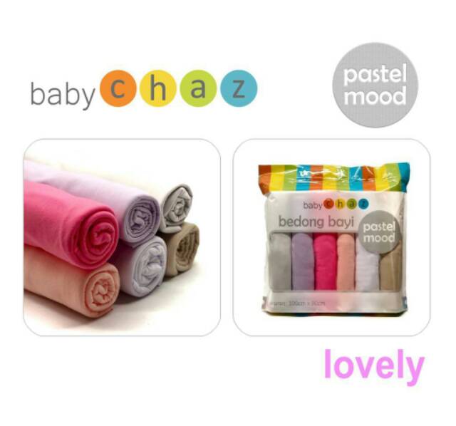 Bedong Baby Chaz Isi 6 Pastel Mood