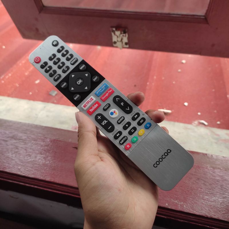 Remote TV COOCAA Smart TV Android TV Terbaru Dengan Bluetooth Google Assistant Original 100% - Remot