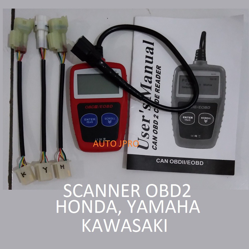 SCANER UNIVERSAL OBD2 SCANNER OBD 2 YAMAHA ALAT DIAGNOSTIG TOOL DIAKNOSA UNTUK SEPEDA MOTOR